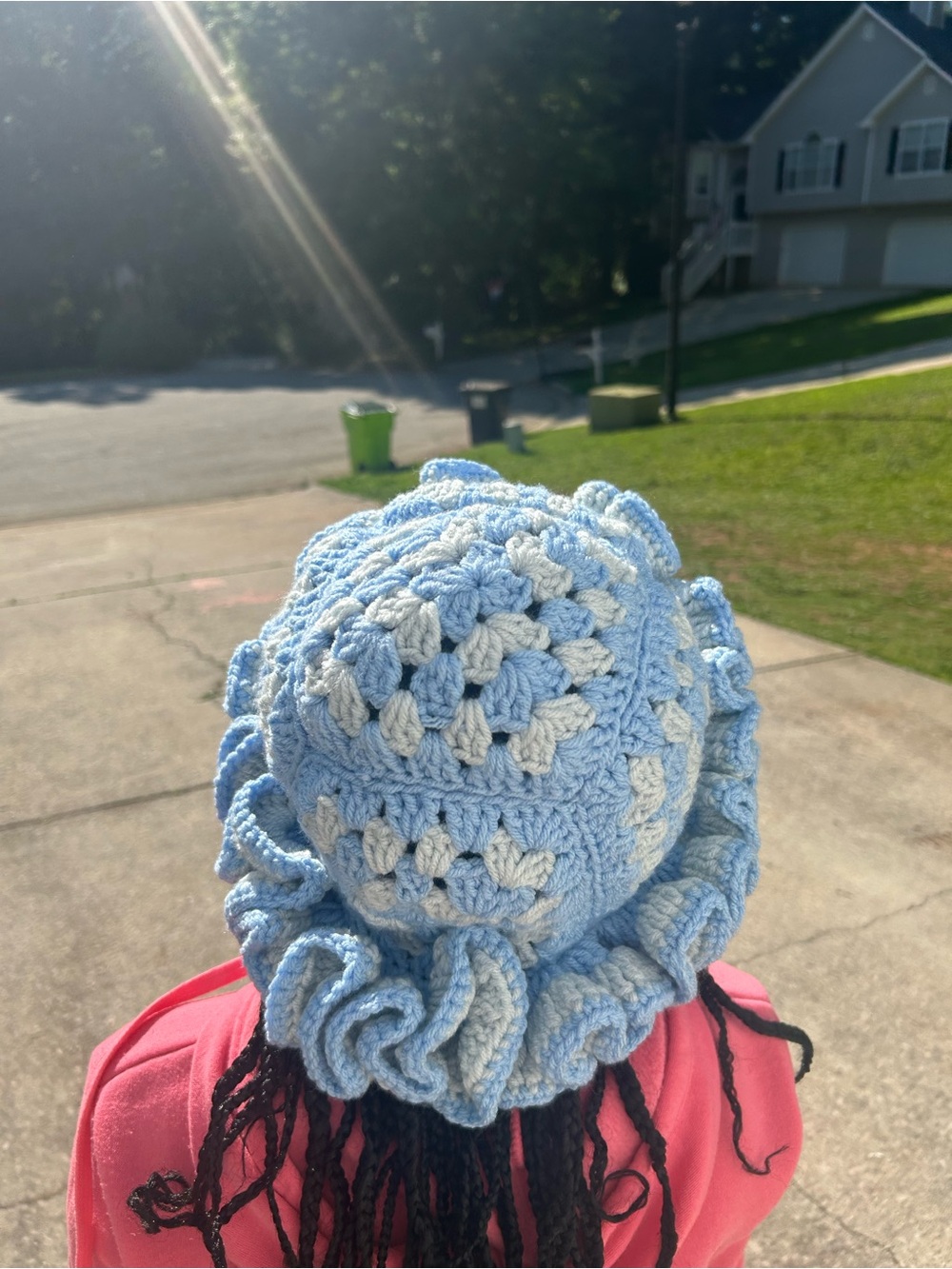 Handmade Crochet Ruffle Hat - Picture 6 of 15